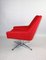 Red Swivel Chair attributed to Veb Metallwaren Naumburg, 1980s, Image 4