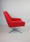 Red Swivel Chair attributed to Veb Metallwaren Naumburg, 1980s 6