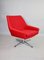 Red Swivel Chair attributed to Veb Metallwaren Naumburg, 1980s, Image 1