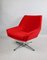 Sedia girevole rossa attribuita a Veb Metallwaren Naumburg, anni '80, Immagine 8