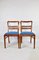 Vintage Blue Dining Chairs, 1960s, Set of 4 5