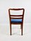 Vintage Blue Dining Chairs, 1960s, Set of 4 7