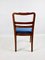 Vintage Blue Dining Chairs, 1960s, Set of 4, Image 7