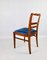 Vintage Blue Dining Chairs, 1960s, Set of 4, Image 13