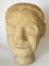 Art Deco Style Terracotta Man Head Sculpture in White, France, 1940 10