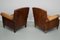 Fauteuils Club Vintage en Cuir Cognac, Pays-Bas, Set de 2 3