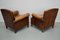 Sillones Club holandeses vintage de cuero coñac. Juego de 2, Imagen 6