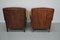 Sillones Club holandeses vintage de cuero coñac. Juego de 2, Imagen 4