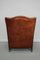 Vintage Dutch Cognac Wingback Leather Club Chair 8