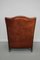 Vintage Dutch Cognac Wingback Leather Club Chair, Image 8