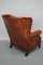 Vintage Dutch Cognac Wingback Leather Club Chair 6