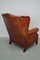 Vintage Dutch Cognac Wingback Leather Club Chair, Image 6