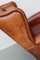 Vintage Dutch Cognac Wingback Leather Club Chair 5