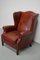 Vintage Dutch Cognac Wingback Leather Club Chair 15