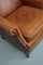 Vintage Dutch Cognac Wingback Leather Club Chair 16