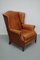 Vintage Dutch Cognac Wingback Leather Club Chair 2