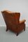 Vintage Dutch Cognac Wingback Leather Club Chair 7