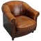 Vintage Dutch Cognac Leather Club Chair, Image 1