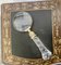 Hand Held Magnifying Glass with Faceted Glass Handle, 1950 2