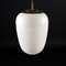 Vintage Ceiling Lamp in Opaline Glass & Brass, Italy, 1960s 4