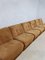 Braunes Modulares Vintage Sofa, 1970er, 6er Set 11