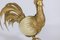 Gallo de latón dorado con huevo de avestruz, años 70, Imagen 8