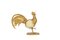 Gilded Brass Rooster in Ostrich Egg, 1970s, Image 2