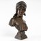 Small Bronze Bust of a Woman La Bohémienne attributed to Emmanuel Villanis, Image 6