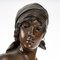 Kleine Bronzebüste einer Frau La Bohémienne, Emmanuel Villanis . zugeschrieben 4