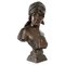 Busto di donna in bronzo La Bohémienne attribuito a Emmanuel Villanis, Immagine 1
