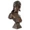 Small Bronze Bust of a Woman La Bohémienne attributed to Emmanuel Villanis 1