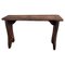 Mid-Century Italian Rustic Wooden Side Table or Bench, 1890s 1