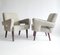 Brutalist Armchairs in Light Grey French Linen, 1970s, Set of 2 10
