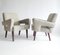 Fauteuils Brutalistes en Lin Gris Clair, France, 1970s, Set de 2 10