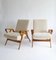 Lounge Chairs in Off White Linen by Paolo Buffa, 1960s, Set of 2 2