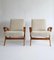 Lounge Chairs in Off White Linen by Paolo Buffa, 1960s, Set of 2 6