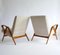 Lounge Chairs in Off White Linen by Paolo Buffa, 1960s, Set of 2 7