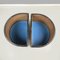 Italian Modern Planters in Black Metal, White Wood and Blue Plastic, 1980s, Set of 2, Image 5