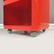 Space Age Italian Red Modular Chest of Drawers attributed to Castelli for Kartell, 1970s, Image 10