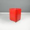 Space Age Italian Red Modular Chest of Drawers attributed to Castelli for Kartell, 1970s 4