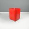 Space Age Italian Red Modular Chest of Drawers attributed to Castelli for Kartell, 1970s, Image 4