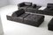 Large DS-88 Modular Sofa in Dark Brown Leather from De Sede, 1977, Set of 10 4