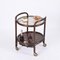 Mid-Century Bar Serving Cart in Bamboo, Rattan and Smoked Glass, Italy, 1970s 15