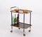 Bar Cart with Bottle Holder in Formica and Brass by Ico Parisi for MB, Italy, 1960s 3