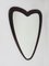 Italian Heart-Shaped Faceted Wall Mirror, 1940s, Image 5