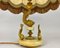 Lampe de Bureau Vintage Poisson avec Abat-Jour en Onyx avec Figurines de Poissons en Bronze 8