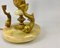 Lampe de Bureau Vintage Poisson avec Abat-Jour en Onyx avec Figurines de Poissons en Bronze 6