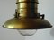 Large Marine Suspension Light in Copper, 1960s 5