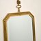 Antique French Brass Pendant Mirror, 1950s 6