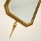 Antique French Brass Pendant Mirror, 1950s 9